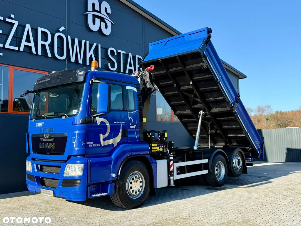 MAN MAN TGS TGX TGM TGL 26.360 Wywrotka 3S + HDS HMF 12,6 m // 4 x wysuw // 6x4 , 6x2 , kiper , wywrot kran dzwig żuraw crane Stan Perfekcyjny ! - 28