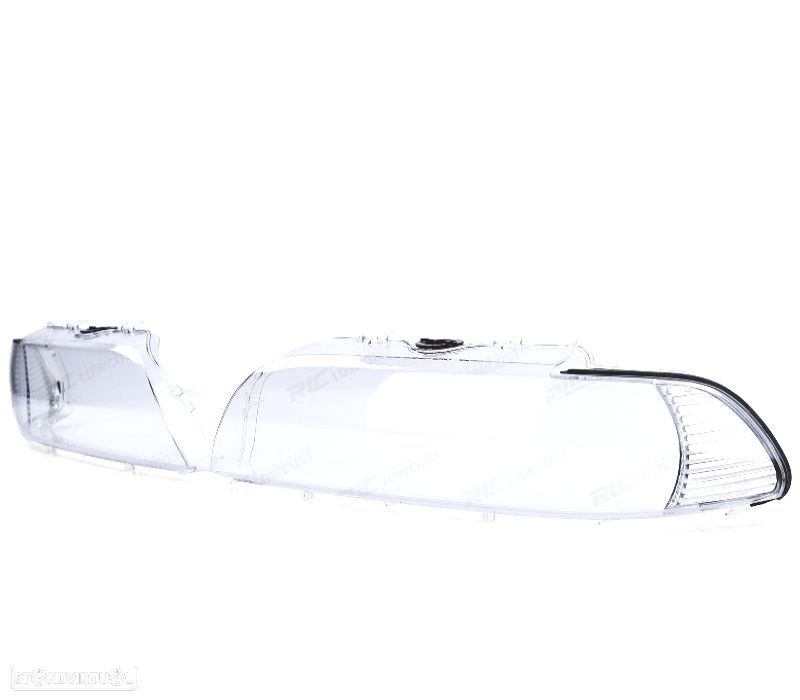 CAPAS VIDRO FARÓIS FRONTAIS BMW E39 00-03 CROMADO - 2