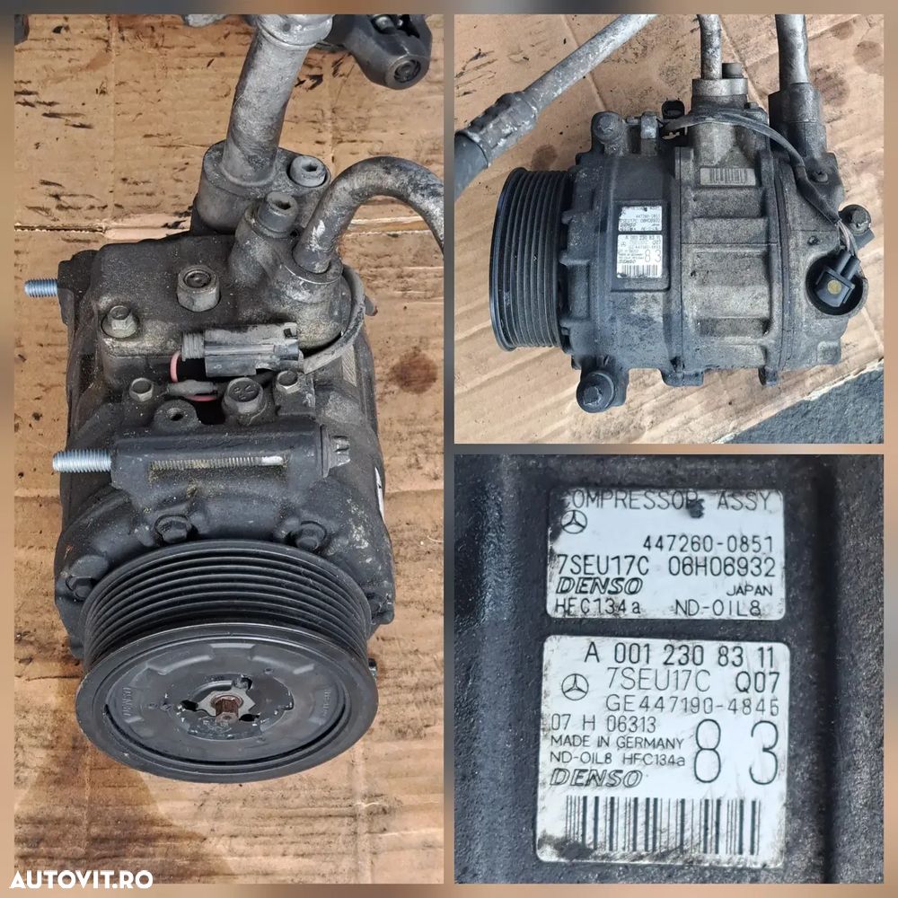 Anexe motor mercedes OM642 3.0cdi 3.2cdi 3.5cdi W219 diesel compresor clima rampa injectoare pompa inalta presiune electromotor alternator pompa servo clapeta acceleratie rampa injectoare galerie admisie evacuare instalatie electrica - 2