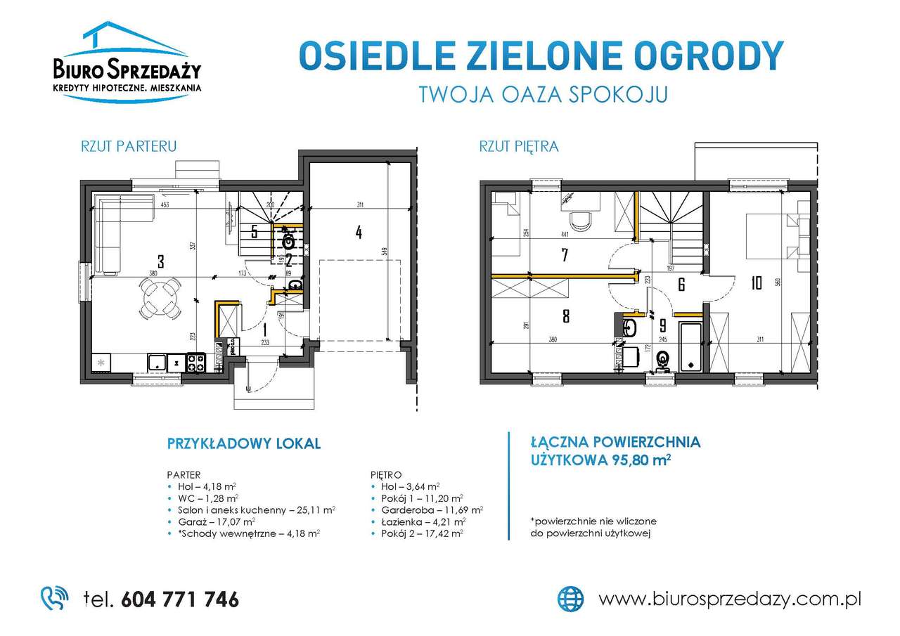 KOMPAKTOWA POŁÓWKA BLIŹNIAKA Z GARAŻEM I ŁADNĄ DZIAŁKĄ - Pełny obrazek: 2/8