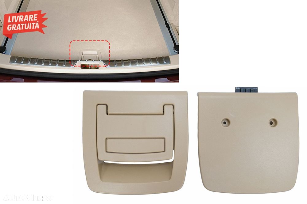 Maner interior pentru portbagaj Bej BMW Seria 5 E61 (2003-2010) X5 E70 (2007-2013)- livrare gratuita - 1