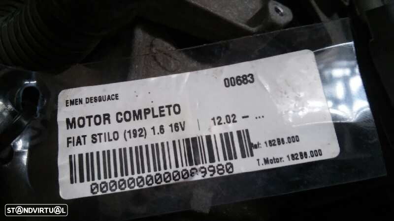 MOTOR COMPLETO FIAT STILO 2005 -182B6000 - 2