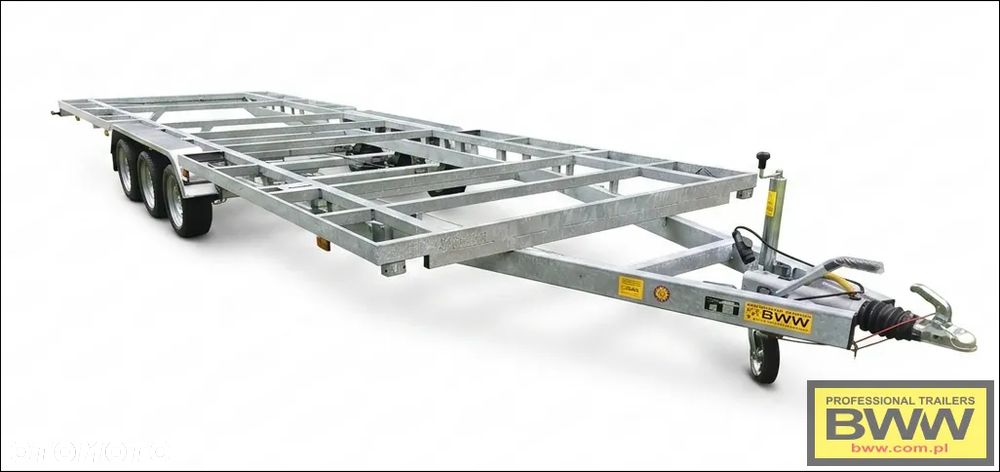 BWW Nowa przyczepa platforma 7,2m DMC do 3,5t. podwozie pod domek mobilny Tiny house - 6