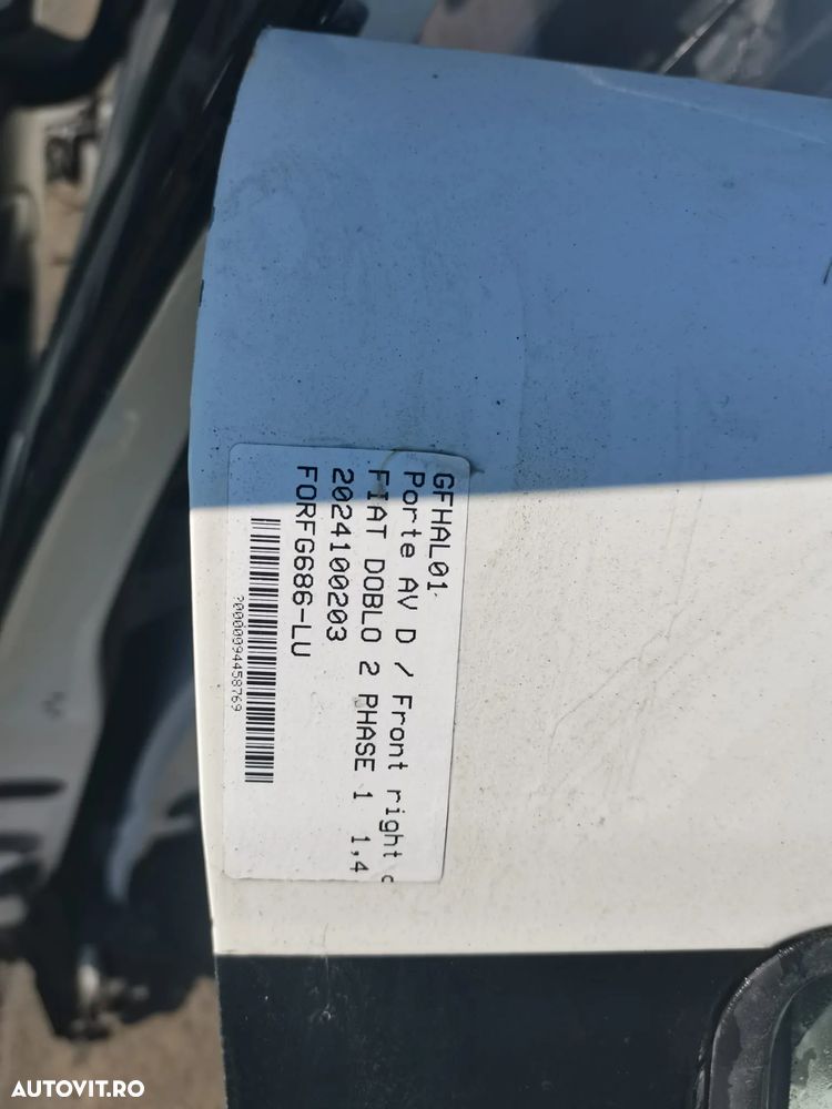 Usa dreapta fata fiat doblo 2 2012 - 2