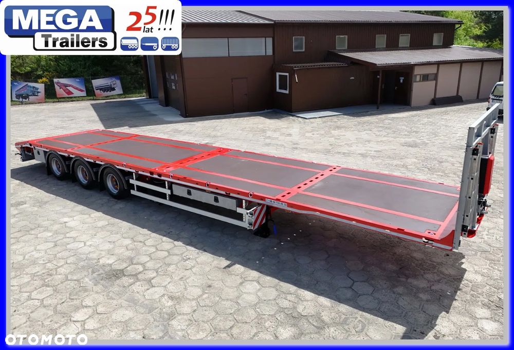 Inny PLATFORMA Mega osie 19,5 BPW, zamki kontenerowe, skos do najazdów !!! - 4