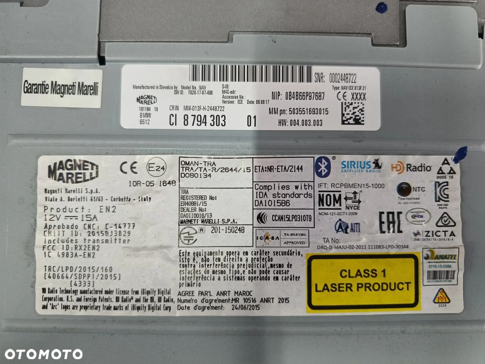 BMW F45 X1 F48 MINI F56 F60 Nawigacja GPS 8794303 - 5