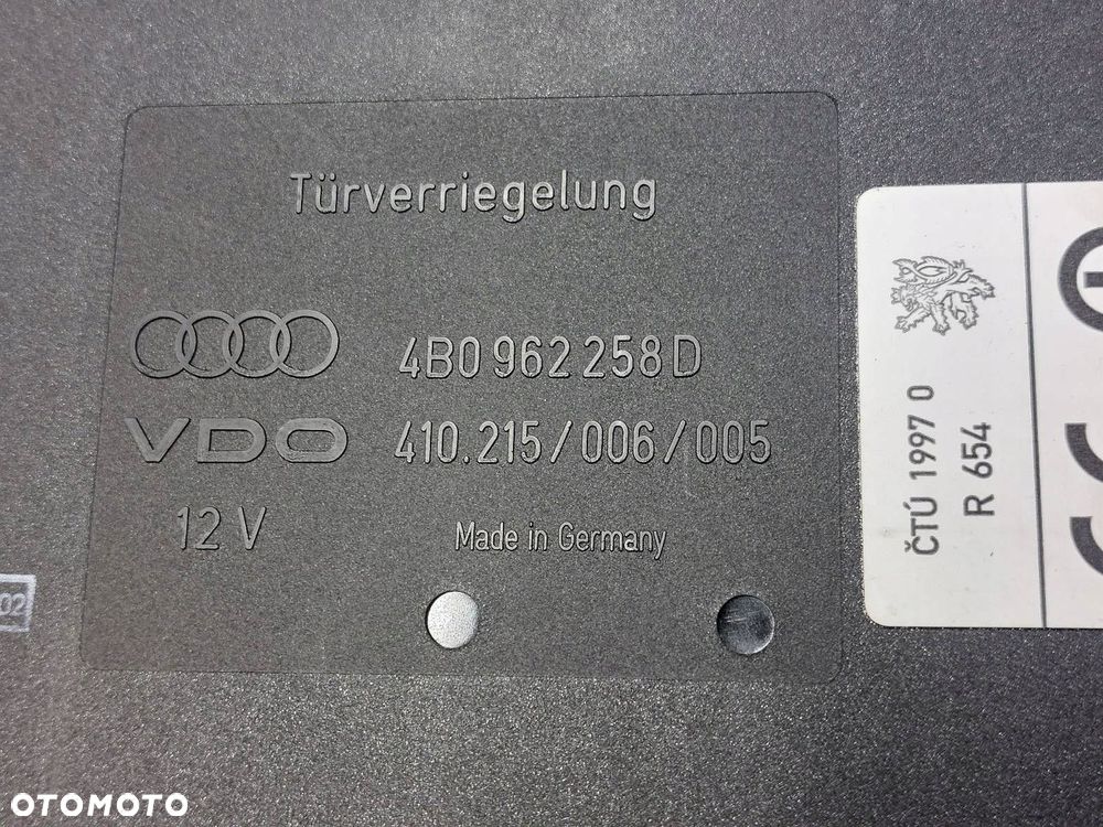 KOMPUTER STEROWNIK SKRZYNI AUDI A6 C5 4B0962258D - 4