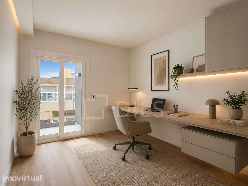 Penthouse T4 com varanda em novo empreendimento em Cacilhas - Grande imagem: 2/49
