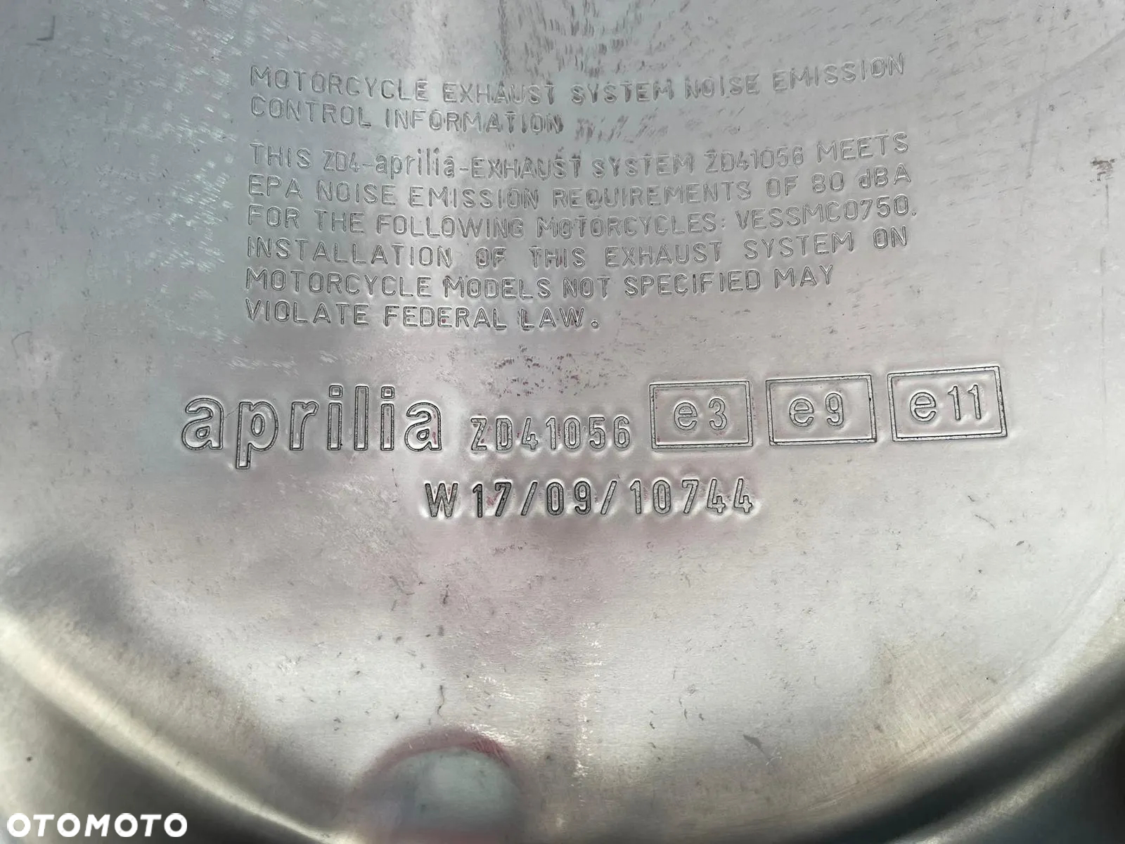 Układ wydechowy, tłumik, wydech, kolektor Aprilia Dorsoduro 750 (nr1162) - 11
