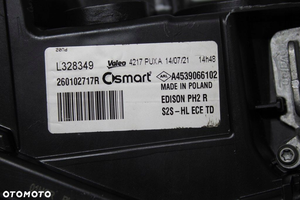 Smart Fortwo A453 Full Led Prawy Lampa Przód Prawa - 6