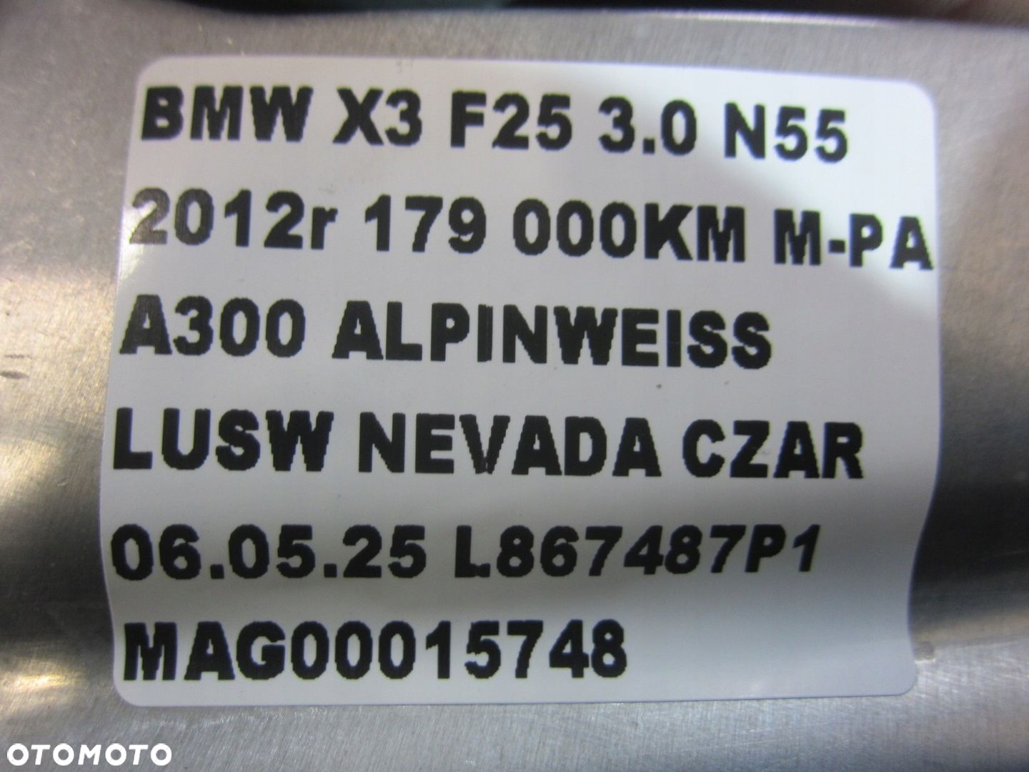 BMW X3 F25 X4 F26 MOCOWANIE OSŁONY SILNIKA PRAWE LEWE 51757213678 7213678 - 11