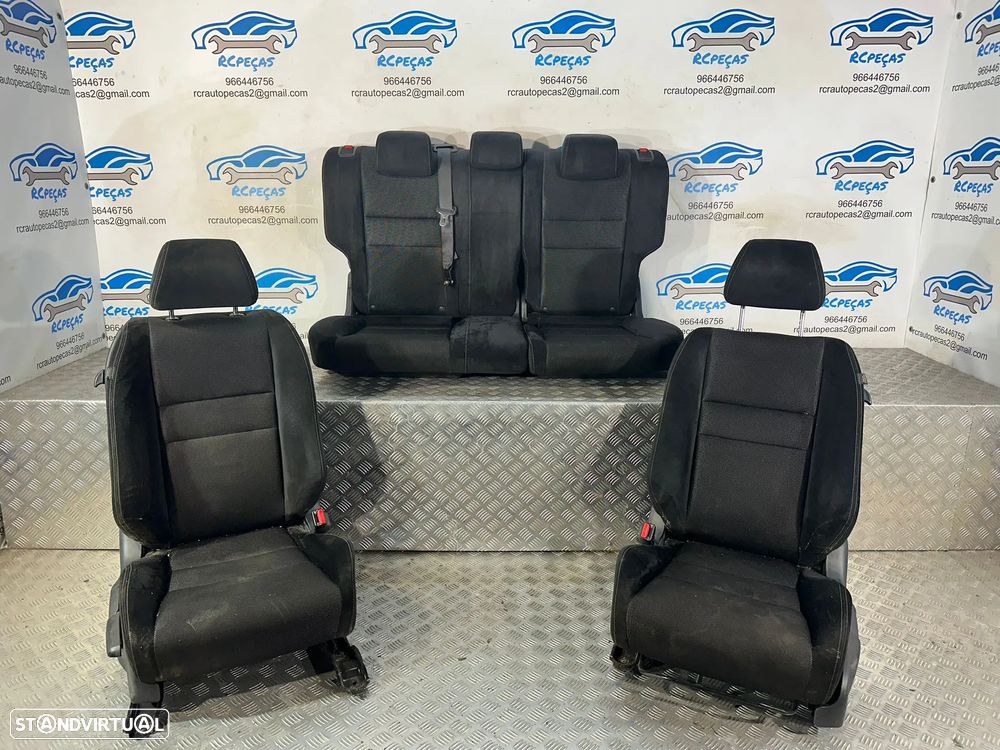 Conjunto Bancos Tecido Alcântara Frente Frontais Tras Traseiros Honda Civic Sport FK FB FG 2011 - 2017 - 2