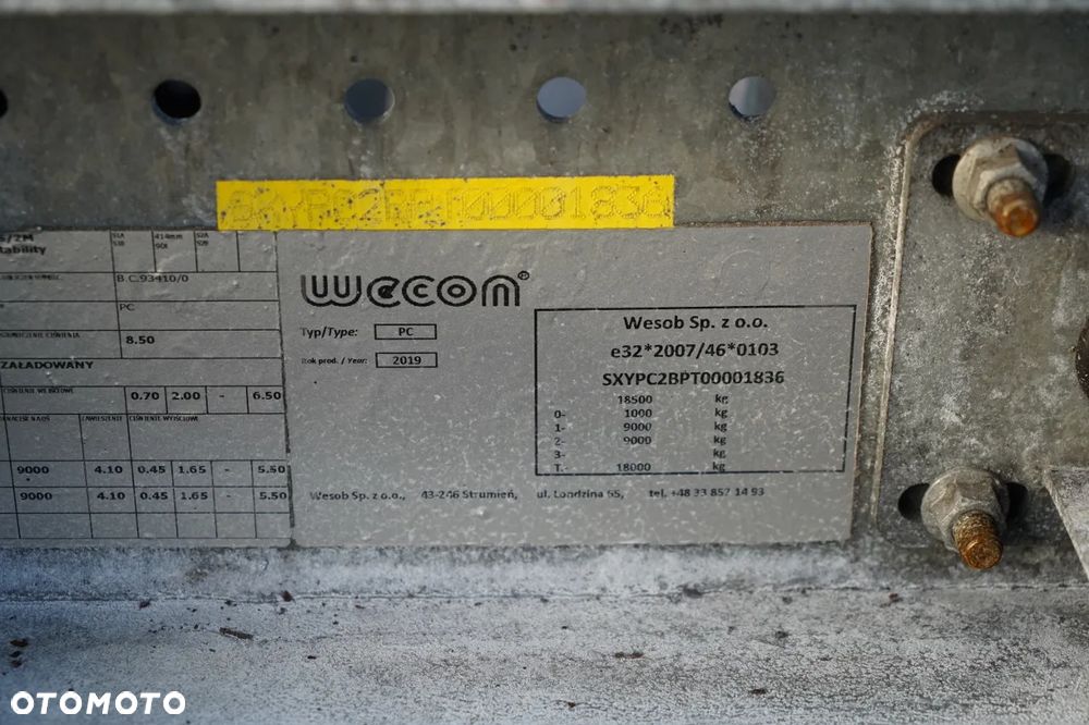 DAF XF 480 / BDF / 6X2 / ZESTAW TANDEM / SSC / KLIMATYZACJA POSTOJOWA / OŚ PODNOSZONA / WECON - 38