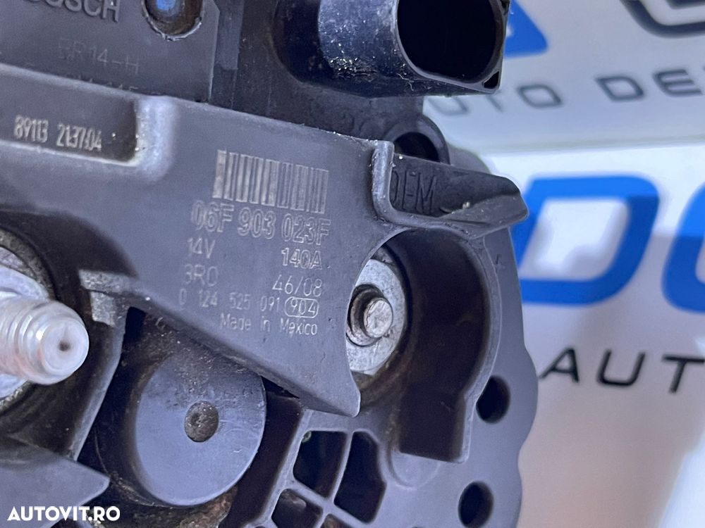 Alternator 140A Bosch Seat Ibiza 1.6 TDI 2010 - 2018 Cod 06F903023F 0124525091 - 6