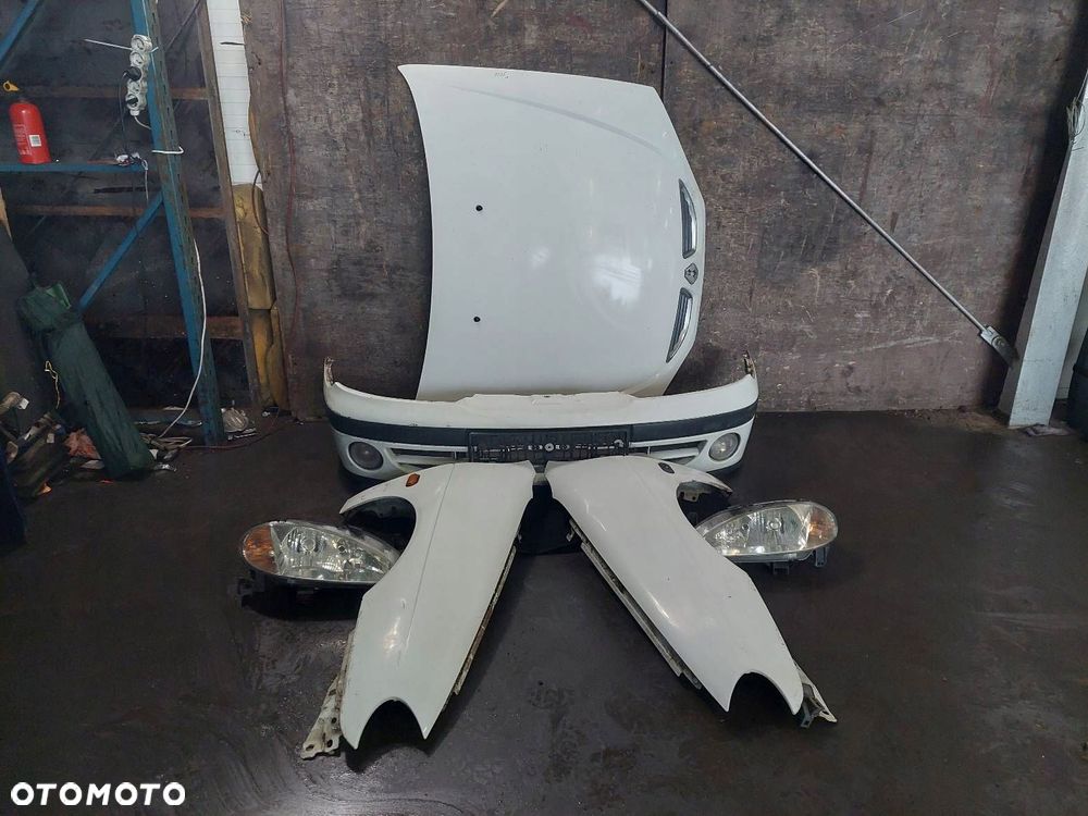 KOMPLETNY PRZÓD MASKA ZDERZAK BŁOTNIKI LAMPY RENAULT MEGANE I LIFT 0389 - 1