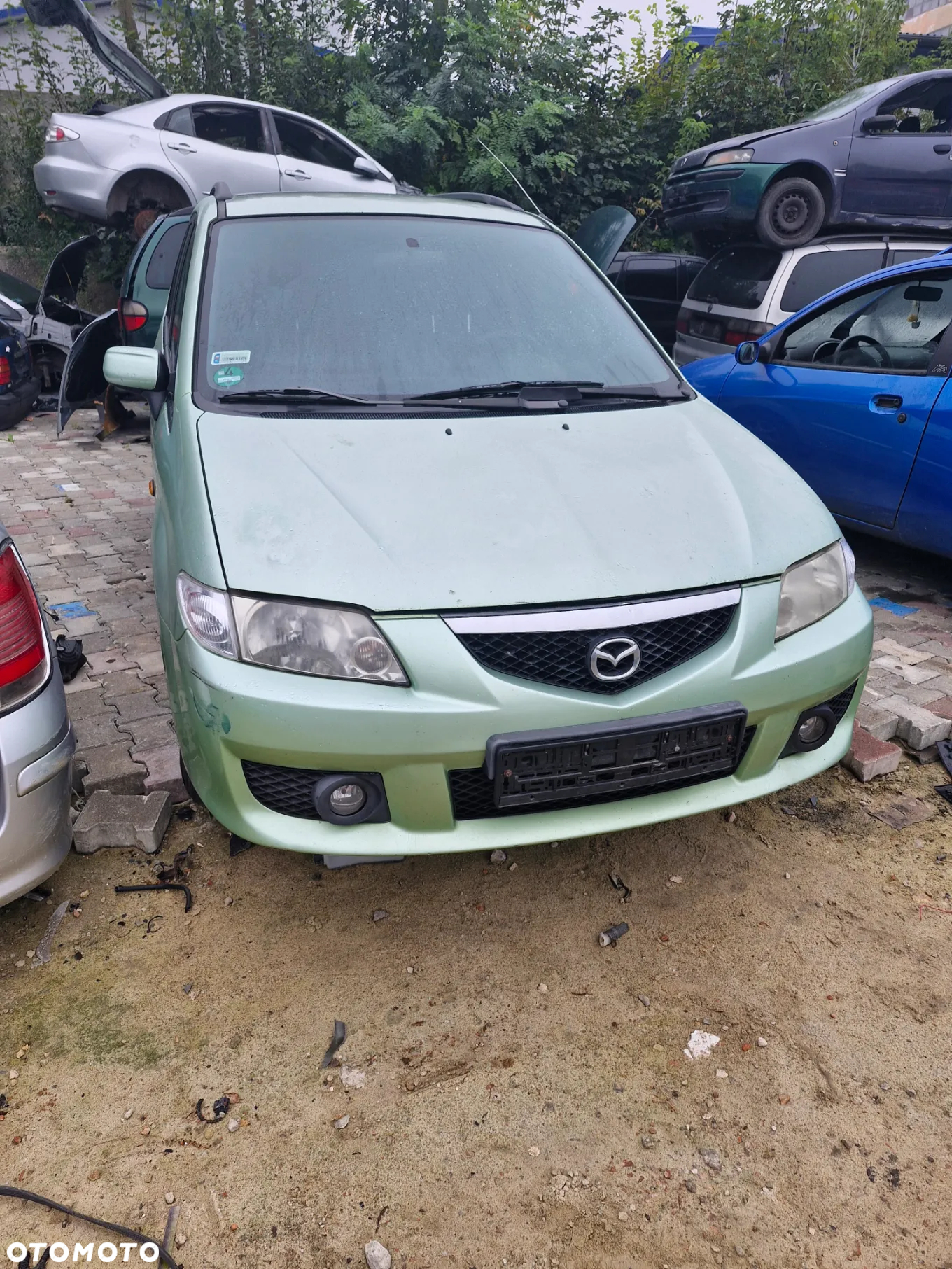 Mazda premacy 1.8 B  maska  zderzak drzwi lusterko szyba roleta fotel pojazd na czesci - 9