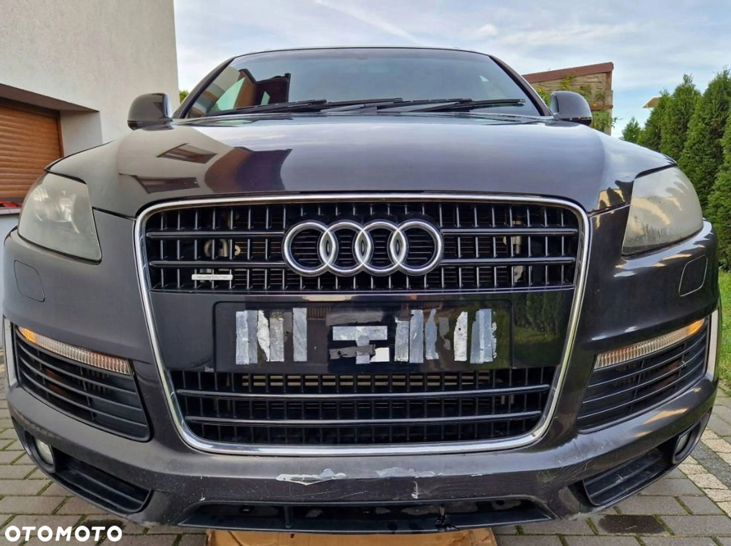 AUDI Q7 4L ZDERZAK PRZEDNI PRZÓD GRIL LZ7L SLINE S-LINE - 2