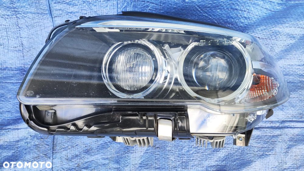 REFLEKTOR LAMPA XENON SKRĘTNY DYNAMIC LED LEWY PRAWY PRZÓD KOMPLETNY ŁADNY EUROPA BMW F10 F11 LCI LIFT - 4