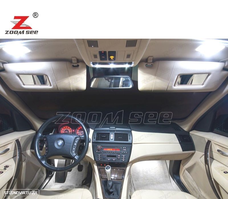 KIT COMPLETO DE 21 LÂMPADAS LED INTERIOR BMW X3 F25 11-17 - 4