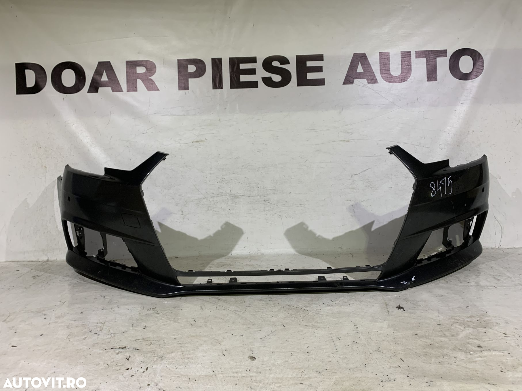 Bara fata Audi A4, B9, 2016, 2017, 2018, 2019, cod origine OE 8W0807437, cu gauri pentru senzori de parcare (4). - 2