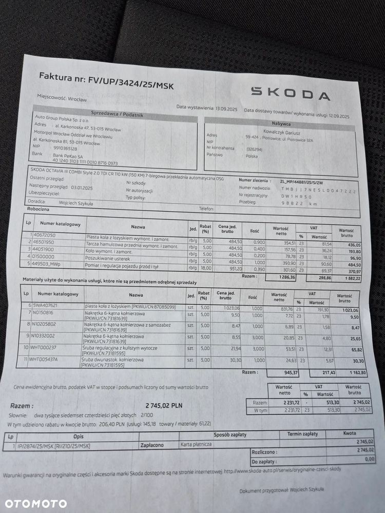 Skoda Octavia 2.0 TDI Style DSG - 15