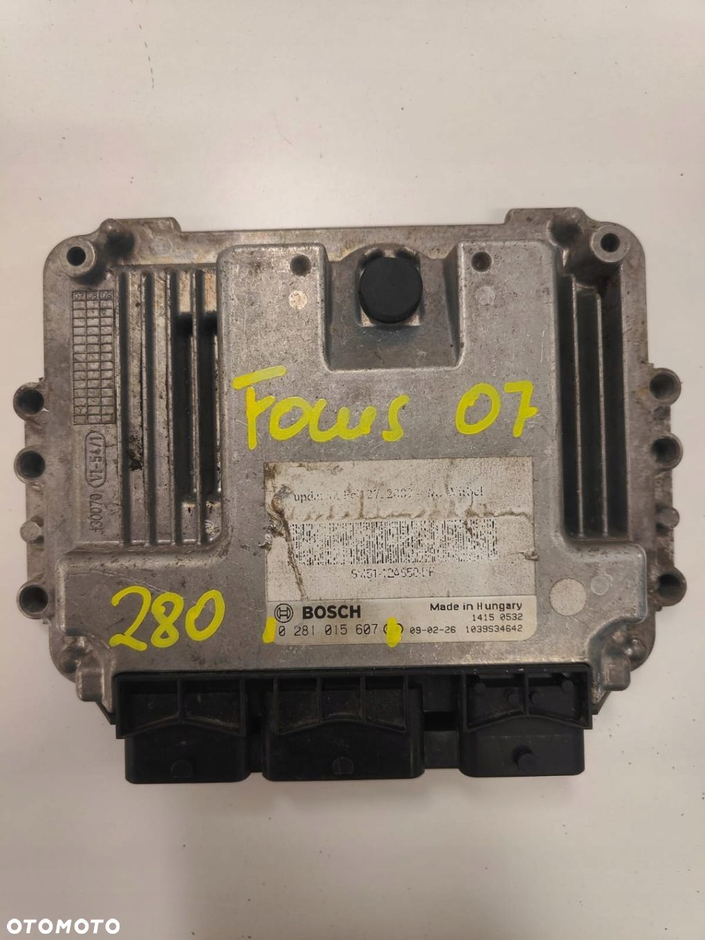 Ford focus 9M5112A650AF 0281015607 KOMPUTER STEROWNIK SILNIKA - 1