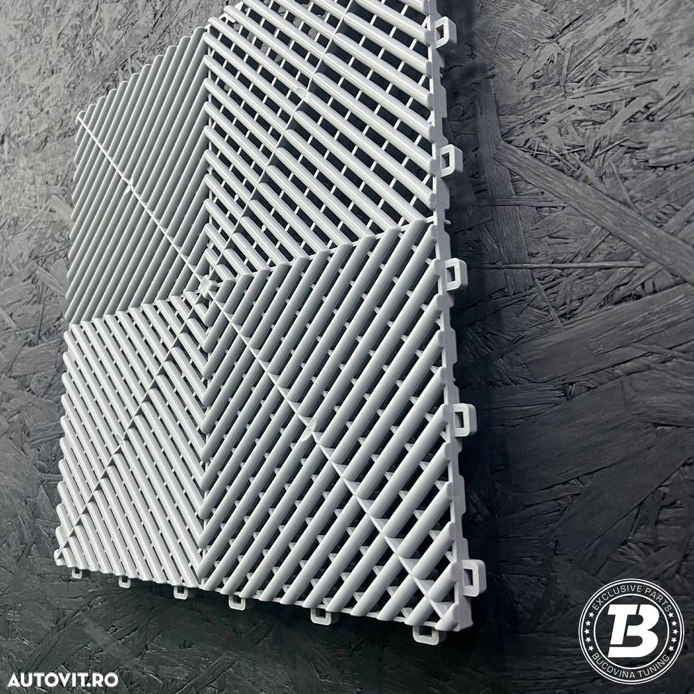 Pardoseala Modulara pentru Garaj si Ateliere Detailing - Gri Deschis - 12