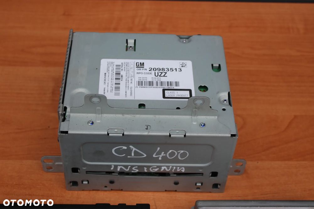 RADIO PANEL WYŚWIETLACZ OPEL INSIGNIA CD400 BLUETOOTH KOMPLETNE - 2