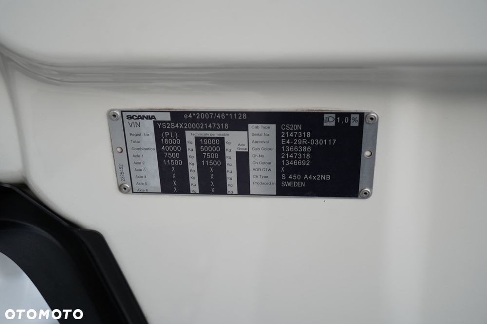 Scania S 450 / KLIMA POSTOJOWA / CAŁA NA PODUSZKACH / NAVI - 36