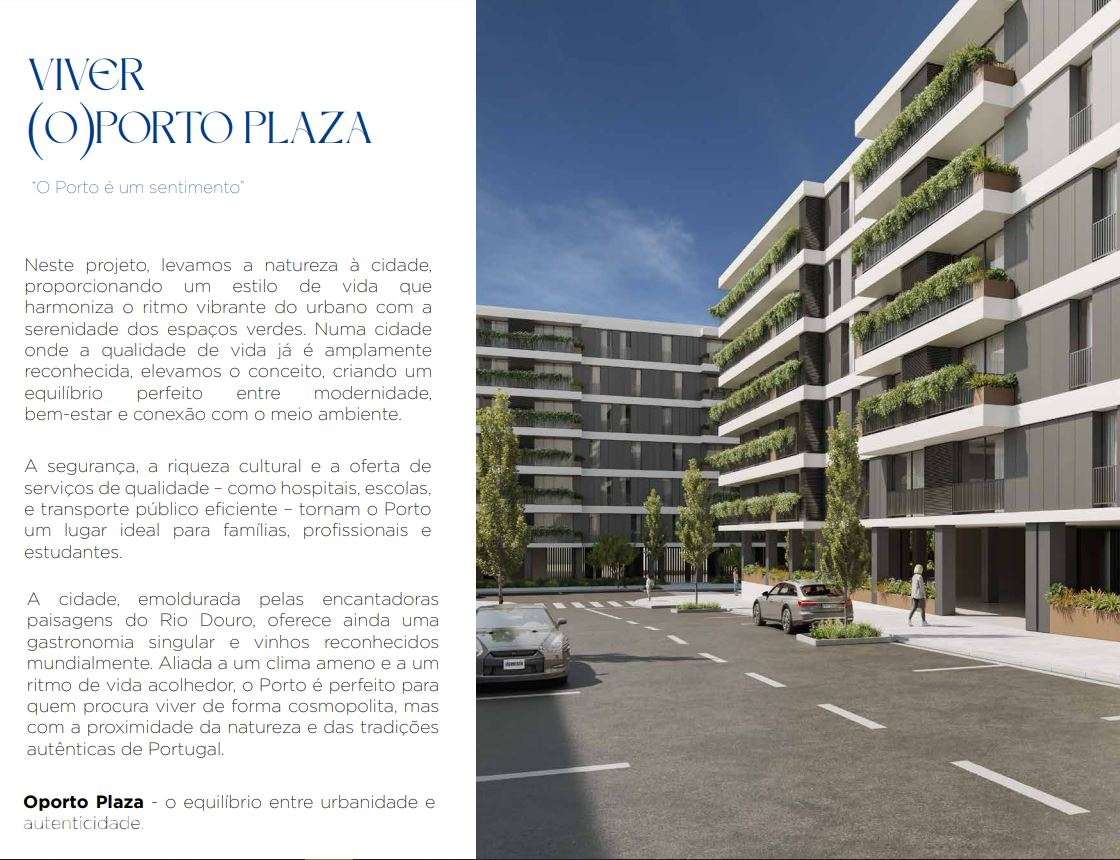 T2 Novo no empreendimento OPORTO PLAZA na zona do Jardim da Arca D´Águ - Grande imagem: 4/13