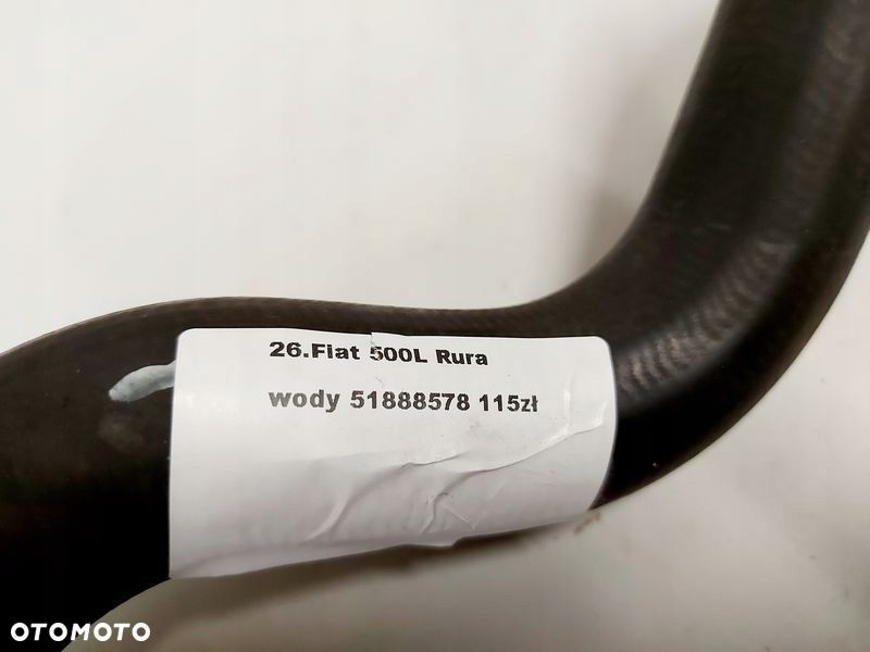 fiat 500l 500 l 900 0.9 t przewód wąż wody rurka 51888578 - 3