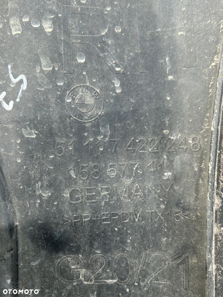 ŚLIZG ZDERZAKA PRZÓD PRAWY BMW 3 G20 G21 7422248 - 3
