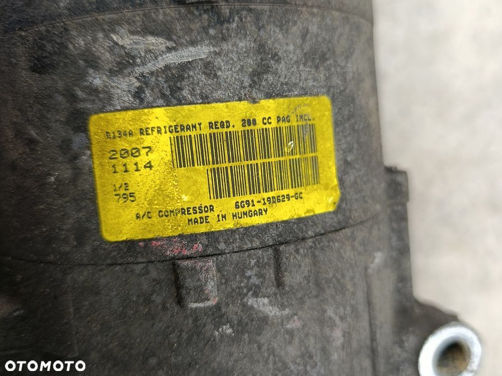 POMPA, SPRĘŻARKA KLIMATYZACJI FORD MONDEO MK4 6G91-19D629-GC 2.0 TDCI - 3