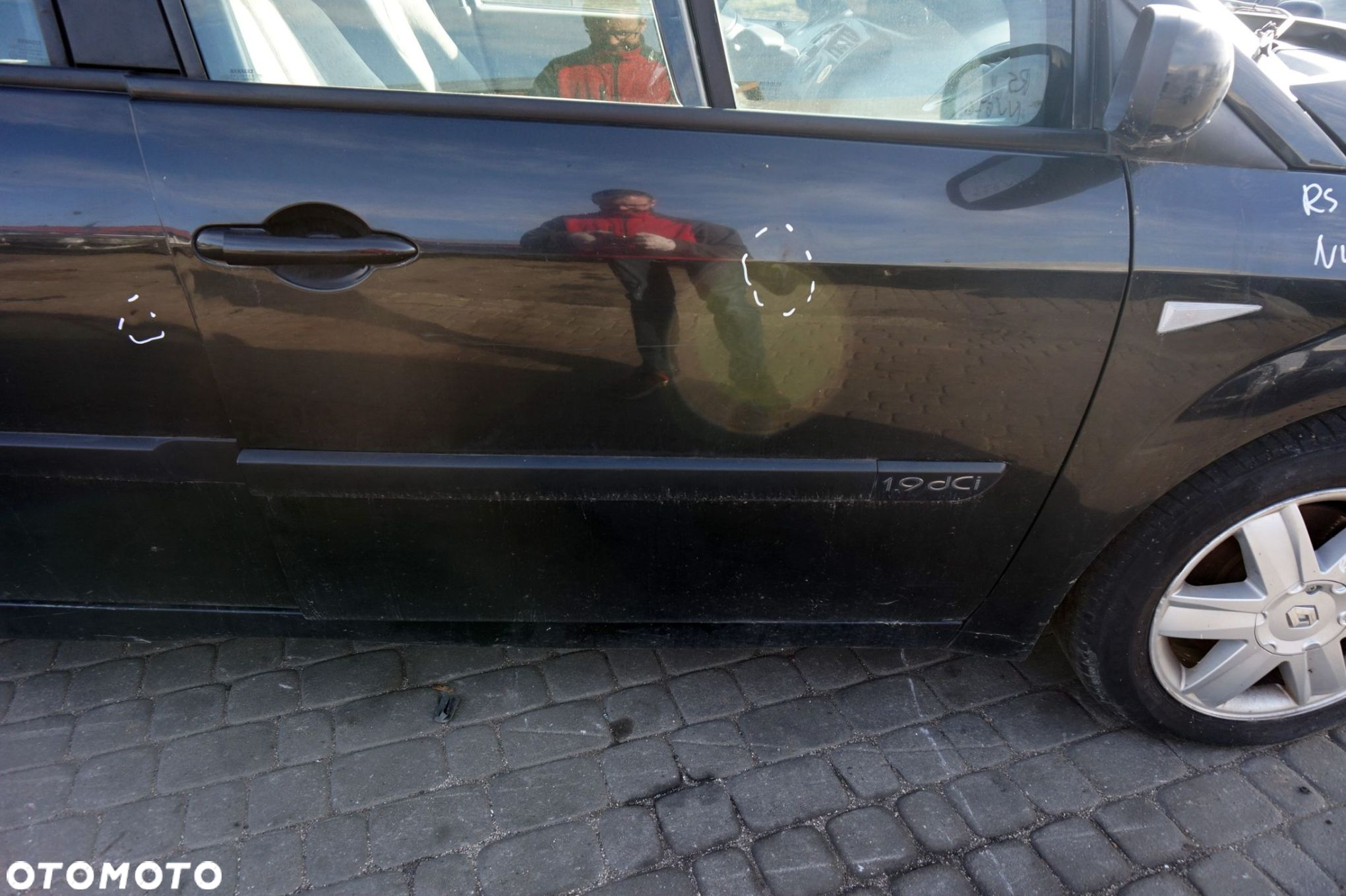 DRZWI PRZEDNIE PRAWE SCENIC II PH1 NV676  CZARNY RENAULT 2004-2006 - 3