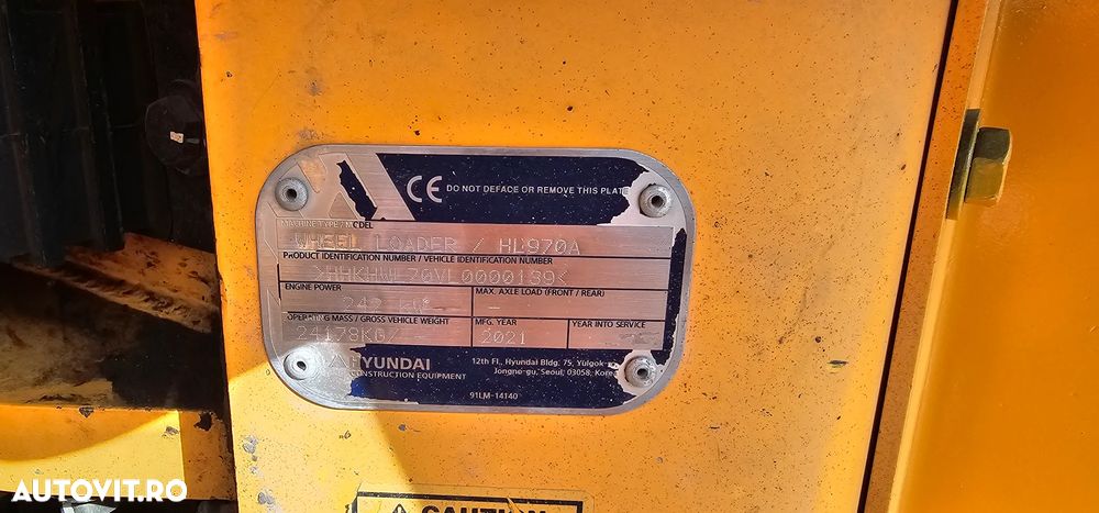 Hyundai HL 970 -A Încărcător frontal - 8