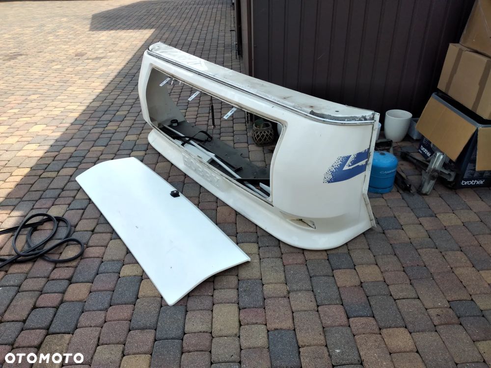 Przyczepa kempingowa Hobby szyba 79x43 79x44 79x42,5 2002r Excellent Easy 450 bakista kompletna z podłogą i klapą oraz rolety z moskitierami okienne drzwi wejściowe relingi dachowe drabinka lampa stop szyba boczna kuchenna drzwiczki serwisowe bakista klapa bagażnika stopa podpora - 3