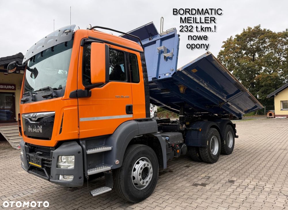 MAN 26.460 TGS wywrotka 3-str., 6x4, MEILLER, BORDMATIC, 232 t.km.! - 1
