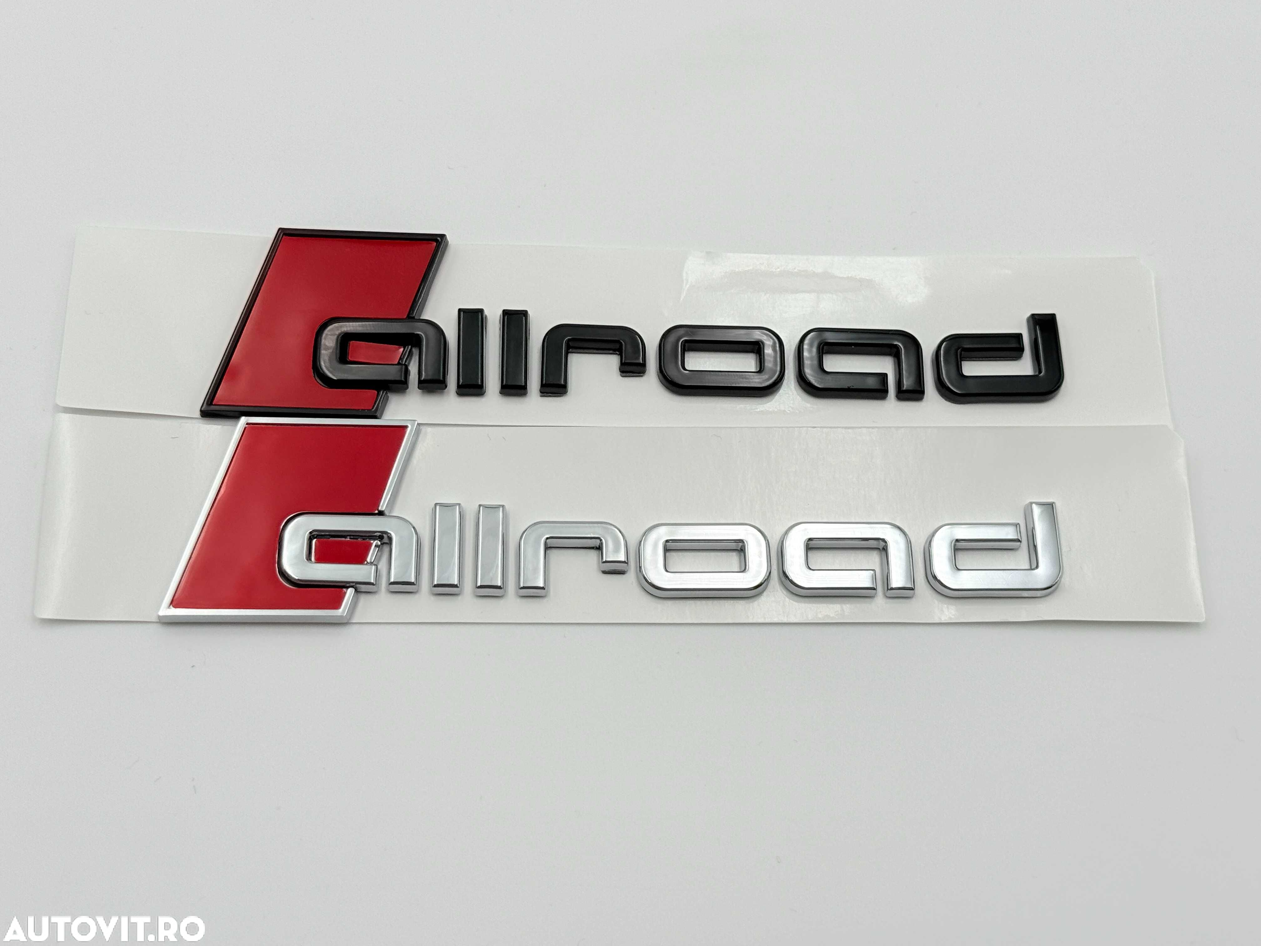Emblema Compatibila AUDI ALLroad negru s-line - 3