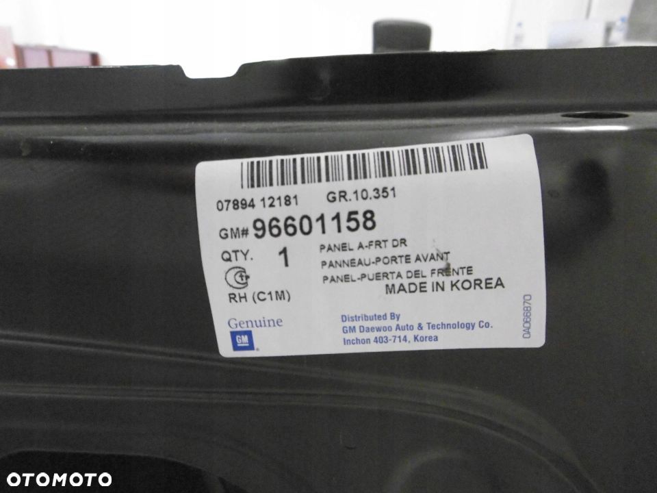 CHEVROLET SPARK 05-10 Drzwi prawe przód nowe gm - 5