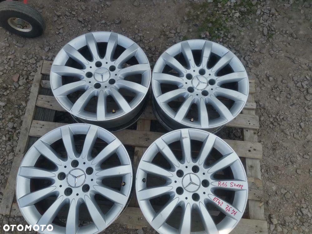 ALUFELGI FELGI ALUMINIOWE ORYGINAŁ MERCEDES 5X112 R16 ET42 7,5Jx A2114015702 - 2