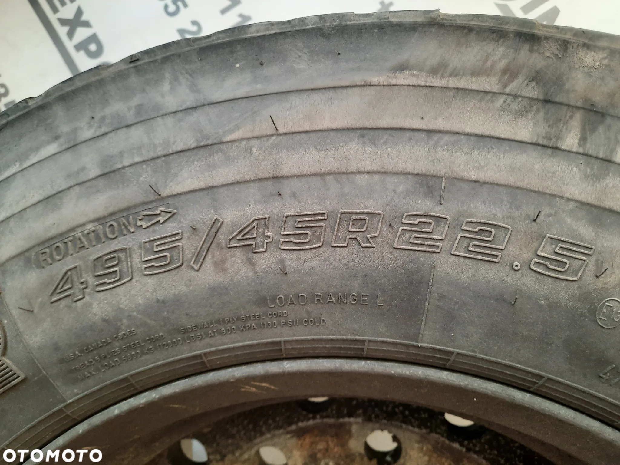Koło opona alufelga felga 17 x 22.5 / 22.5 x 17 / 495/45 r 22,5 / ALCOA 840512 - 3