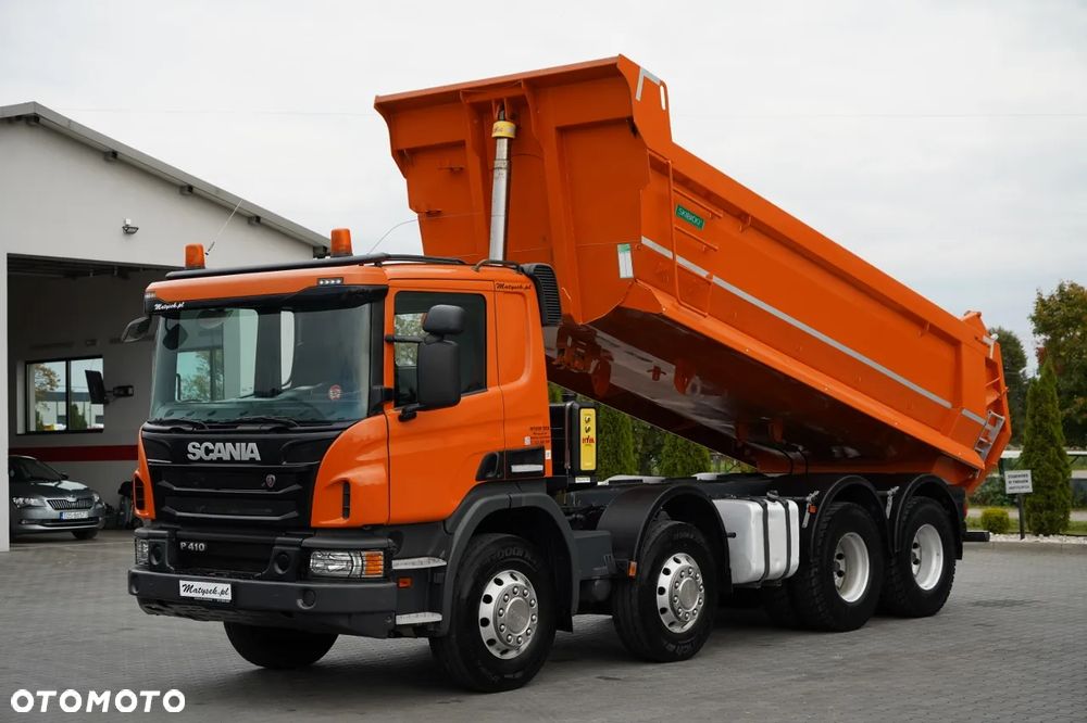 Scania P 410 / 8x4 / WYWROTKA TYLNOZSYPOWA / ALUFELGI / OPONY 100% / MANUAL / ŁADOWNOŚĆ 21 T - 3