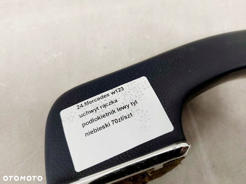 MERC W123 RĄCZKA UCHWYT DRZWI LEWY TYŁ NIEBIESKI - 3