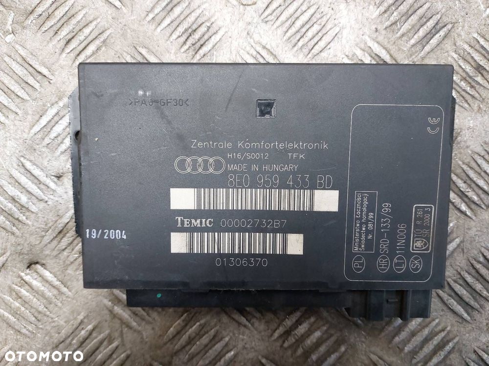 MODUŁ KOMFORTU AUDI A4 B6 8E0959433BD 1.8 T - 1