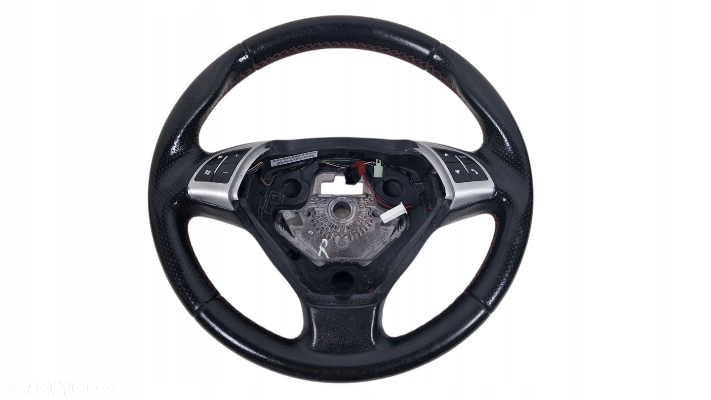FIAT PUNTO 3 III 3 KIEROWNICA SKÓRA CZERWONA NIĆ 07355118030 - 1