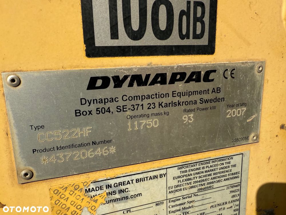 Dynapac CC522HF / 2007 / 12 ton / - 13