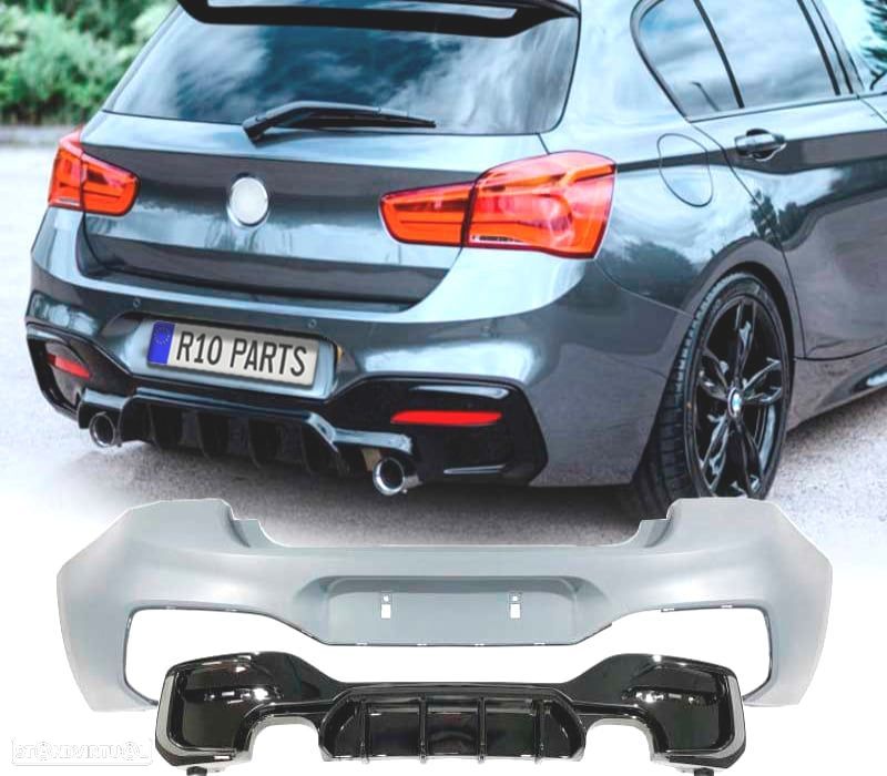 PARA-CHOQUES TRASEIRO BMW F20 F21 15-19 LCI LOOK M PERFORMANCE - 1