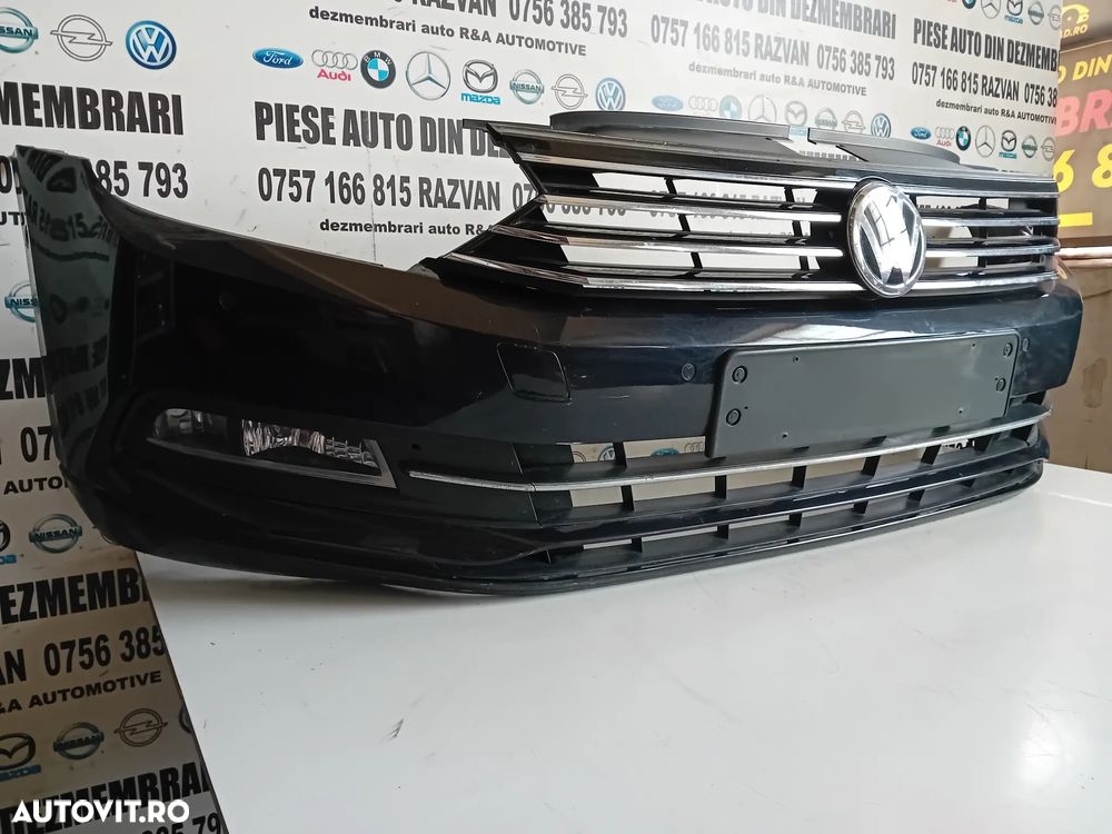 Bara Fata Completa Vw Passat B8 An 2014-2020 Completa Intacta 6 Senzori Proiectoare Grila Vw Passat - 3