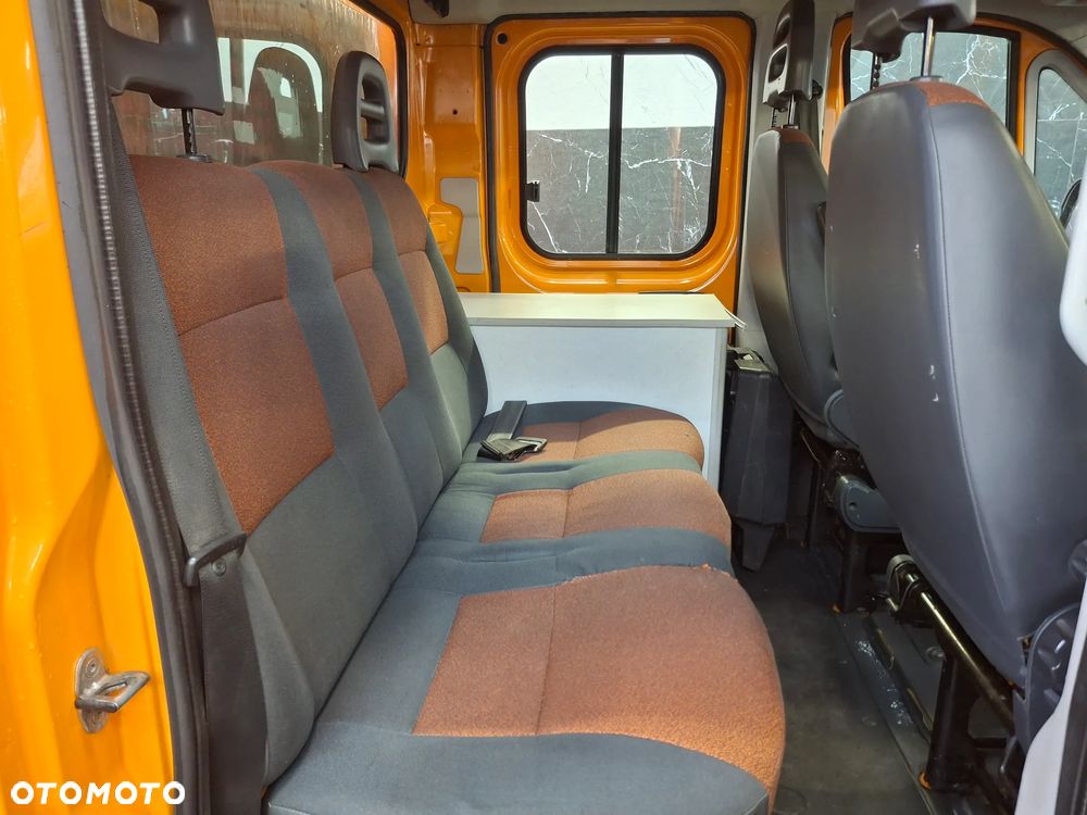 Fiat Ducato Doka Brygadówka Skrzynia Plandeka Oświetlenie Ostrzegawcze Pomarańczowy Służba Drogowa Autostradowa Hak 2010 Rok Ogrzewanie Postojowe Webasto - 20