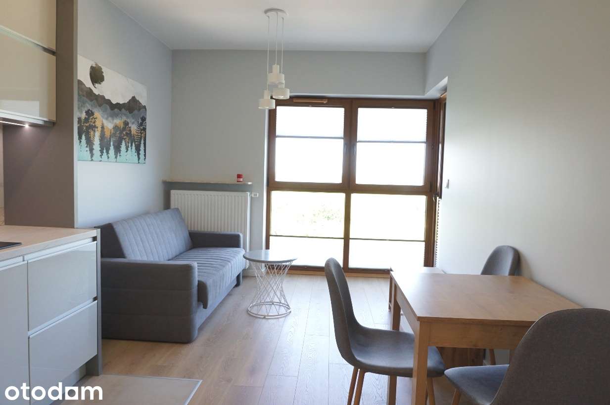 Nowoczesne mieszkanie 38,5 m2, miejsce postojowe, 2 przyst. od metra